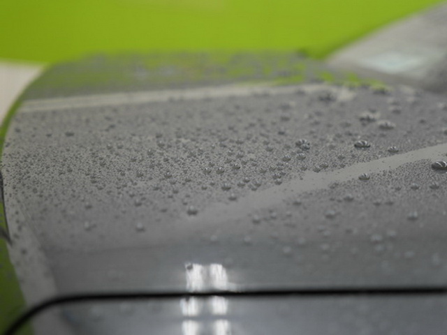 日本單劑型結晶鍍膜洗車後的水珠！
