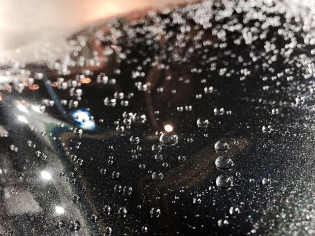 ALL IN ONE結晶鍍膜的洗車照-水珠很飽滿