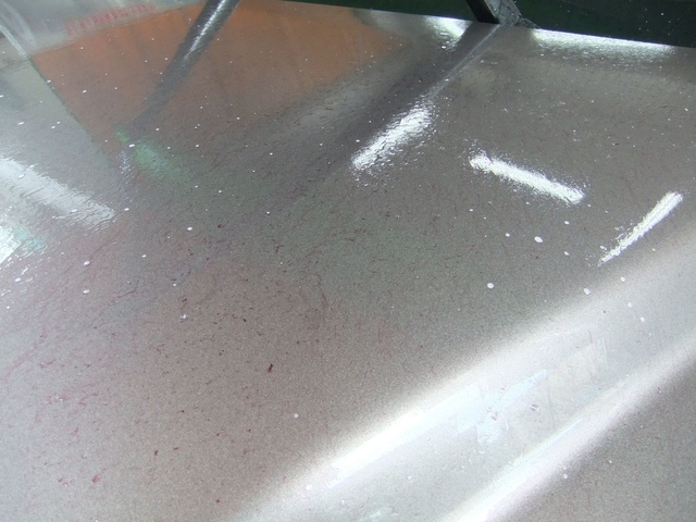 車身鐵粉被溶解的很多