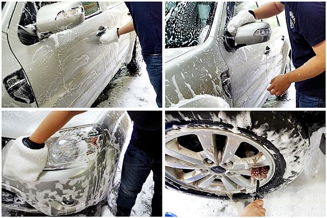 車身洗車過程