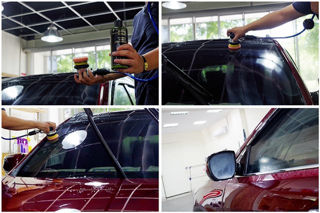 Hyundai玻璃油膜去除工程