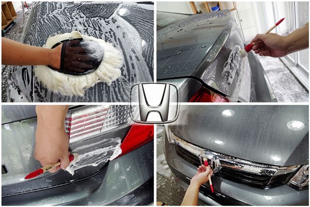 CIVIC車子鍍膜前洗車