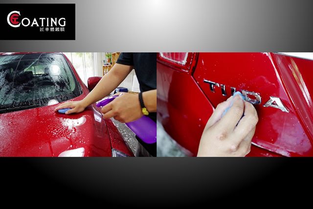 TIIDA鍍膜前洗車-跑美容磁土