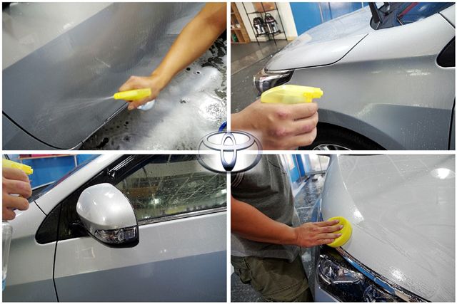 Altis類玻璃鍍膜洗車作業