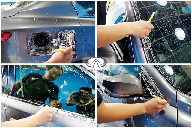 鍍膜前置洗車作業
